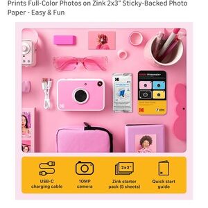 Kodak Pink Instant Camera